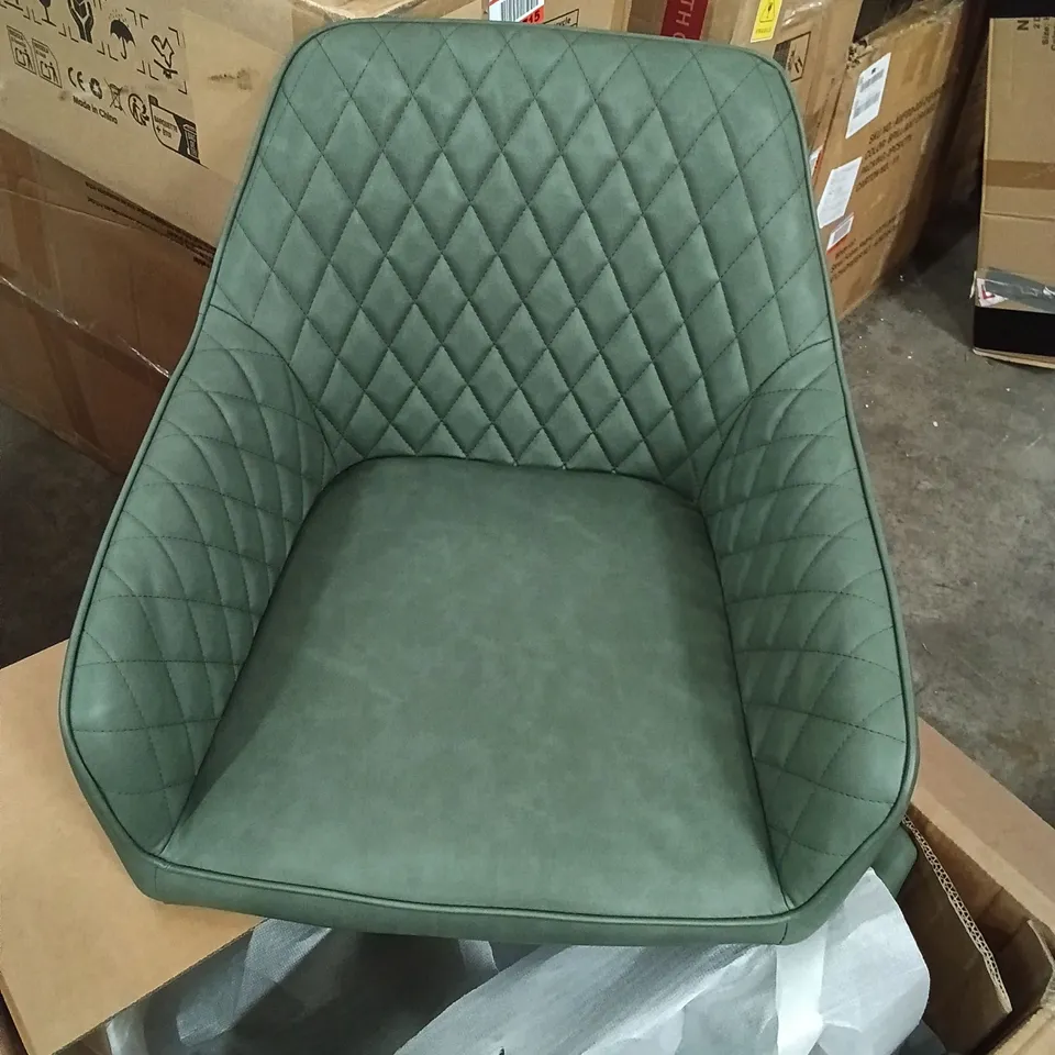 BOXED DINING CHAIRS (SET OF 2) - GREEN (1 BOX)