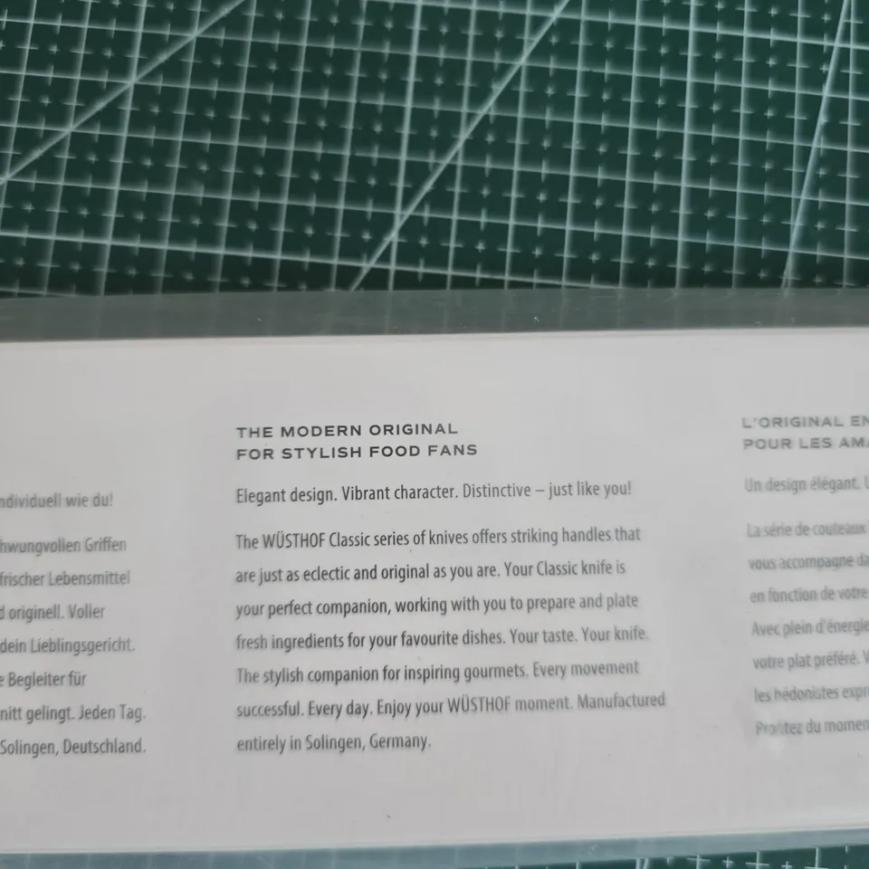 WÜSTHOF CLASSIC KITCHEN KNIFE – MADE IN SOLINGEN, IN PACKAGING