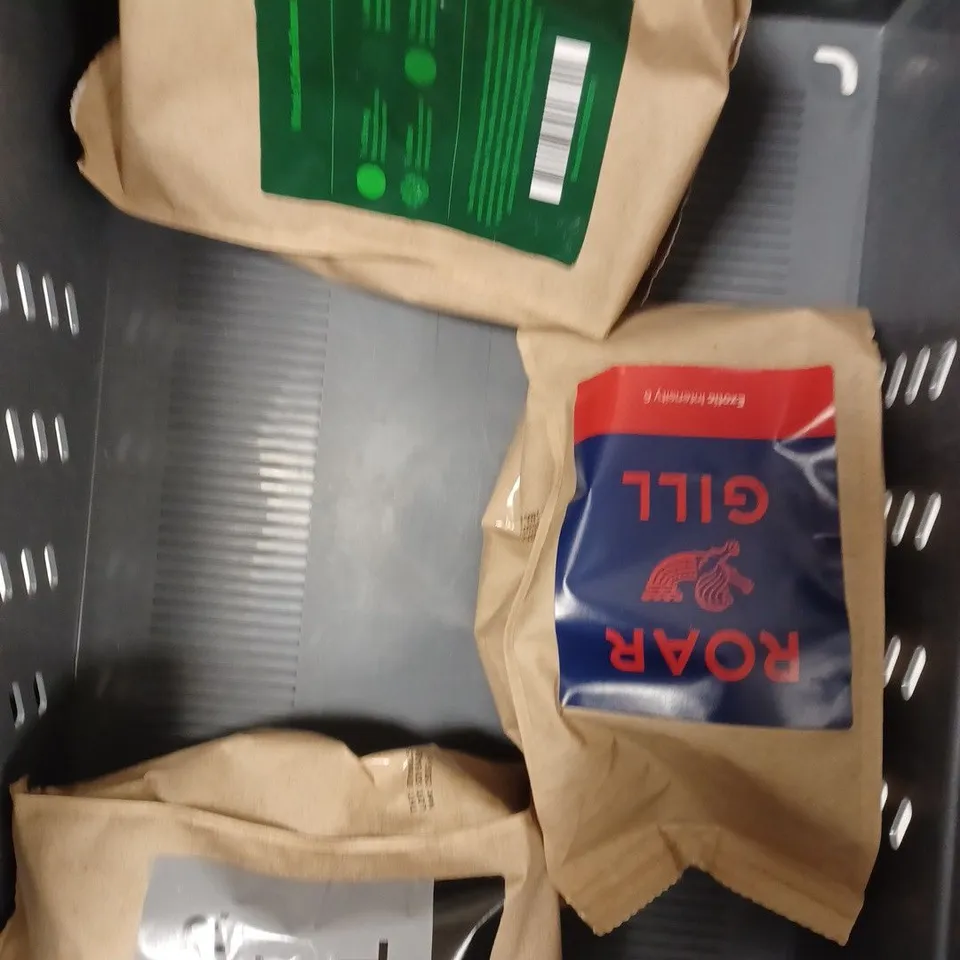 9 X ASSORTED COFFEE PRODUCTS TO INCLUDE ROAR GILL, LAVAZZA, BELLA BARISTA ETC