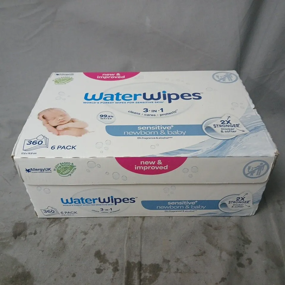 BOXED AND SEALED SET OF 360 WATER WIPES