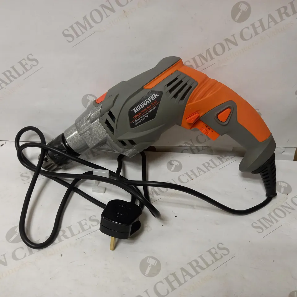 TERRATEK 1050W POWERFUL VARIABLE SPEED ELECTRIC HAMMER DRILL