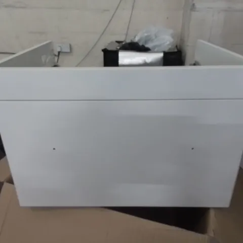 CALYPSO ESPECIALLY WALL HUNG 1-DRAWER VANITY UNIT 600MM IN PEARLY WHITE - 600X400X460