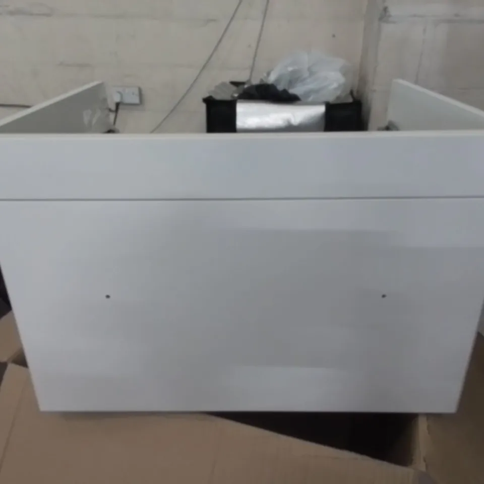 CALYPSO ESPECIALLY WALL HUNG 1-DRAWER VANITY UNIT 600MM IN PEARLY WHITE - 600X400X460