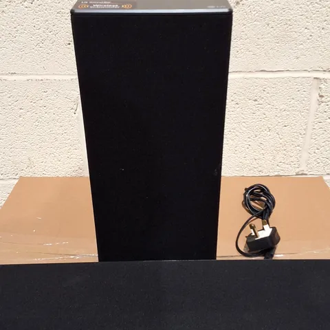 LG GX SOUNDBAR AND SUBWOOFER IN BLACK - 2 BOXES
