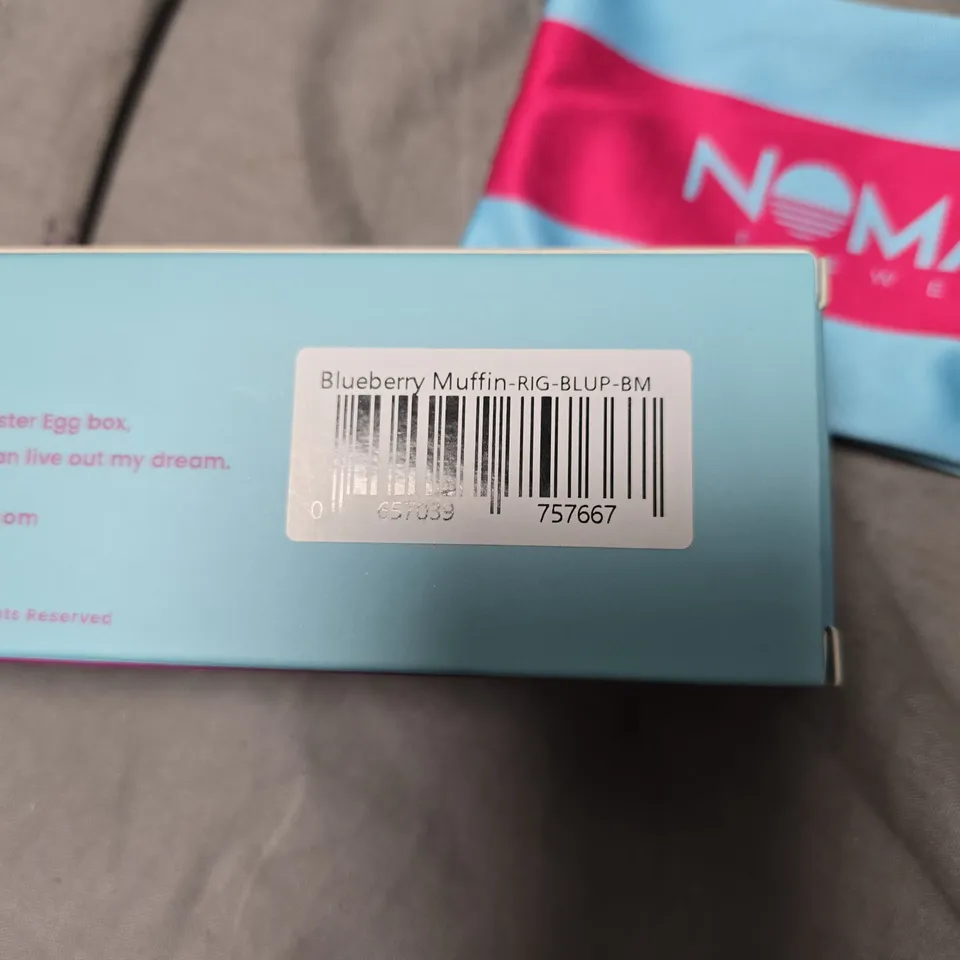 NOMAD EYEWEAR SUNGLASSES – BLUEBERRY MUFFIN, INCLUDES BLUE NOMAD POUCH AND BOX