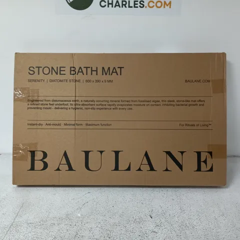 BOXED BAULANE STONE BATH MAT DIATOMITE STONE (600X390X9MM)