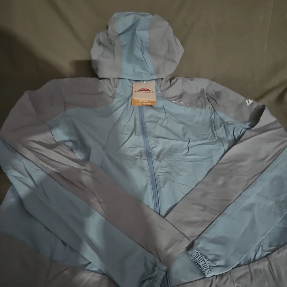 TRAILBERG APERTURE HOODED JACKET - FADED DENIM/TRADEWINDS, SIZE M