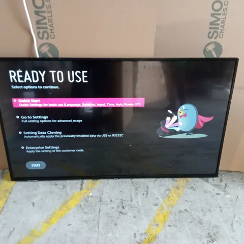 LG 49'' CLASS STANDARD PERFORMANCE 49SM5KD SERIES DISPLAY MONITOR - COLLECTION ONLY