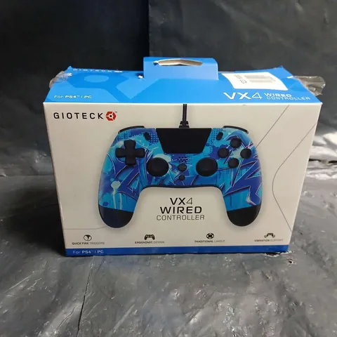 GIOTECK VX4 WIRED CONTROLLER FOR PS4/PC – BOXED (CAMOUFLAGE BLUE)