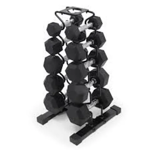 BOXED MARCY DBR-150 DUMBELL SET & RACK (4 BOXES)