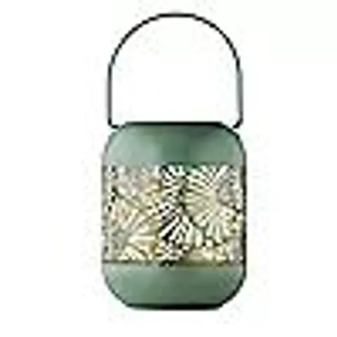 GARDEN STORIES RUSTIC METAL FLORAL LANTERNS