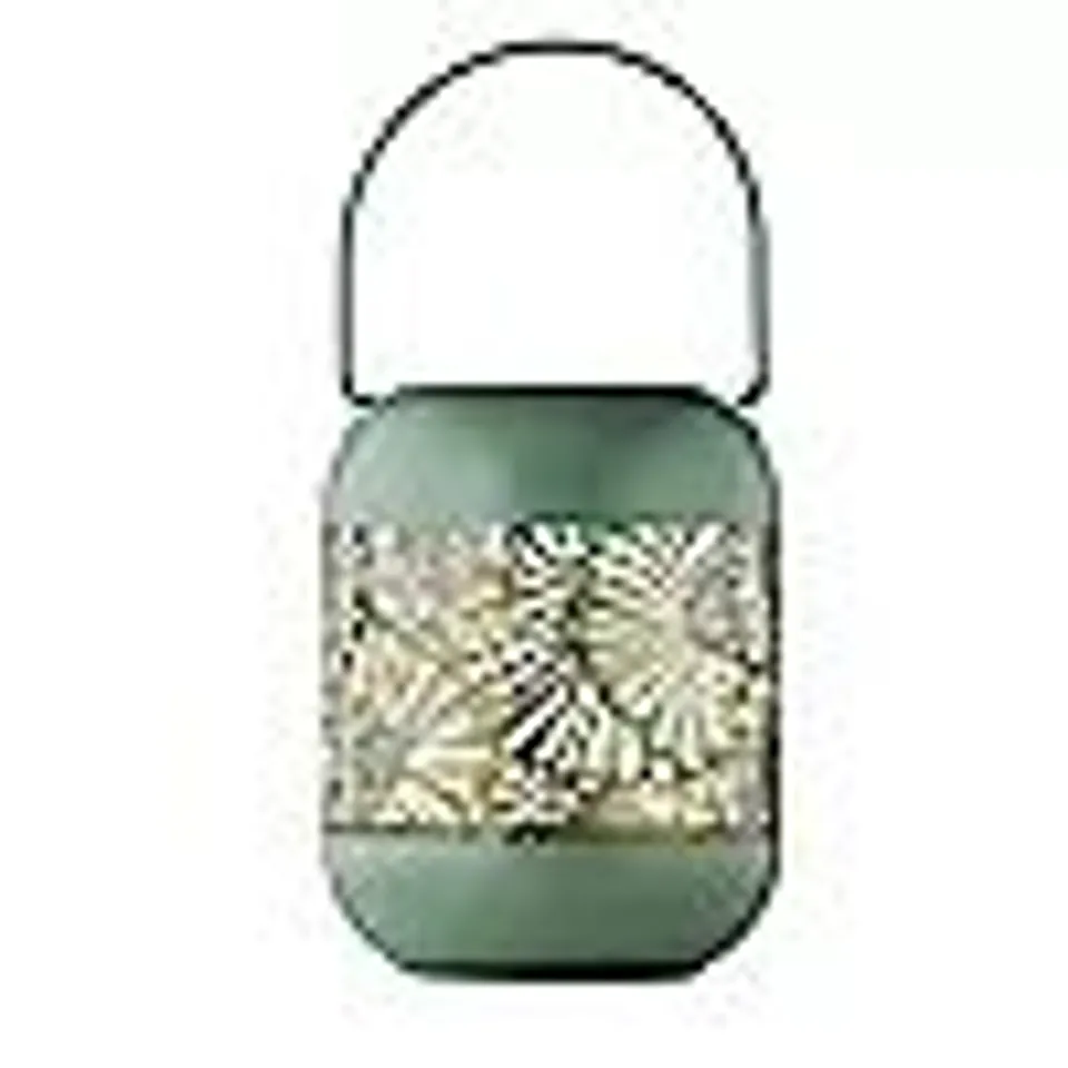 GARDEN STORIES RUSTIC METAL FLORAL LANTERNS