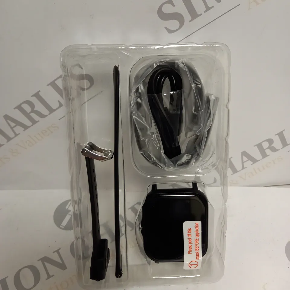 BOXED DESIGNER ANDROID SMARTWATCH IN BLACK 