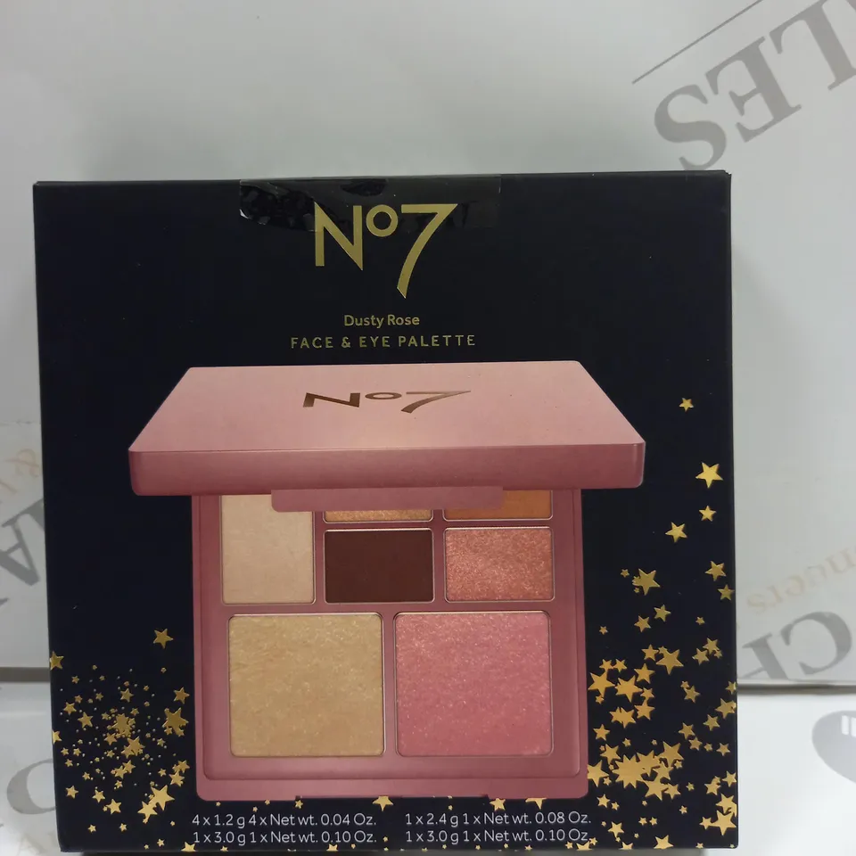 BOXED NO7 DUSTY ROSE FACE AND EYE PALETTE