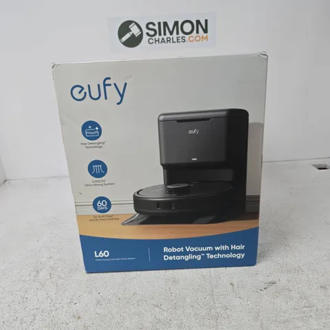 EUFY L60 ROBOT VACUUM WITH SELF-EMPTY STATION – BOXED