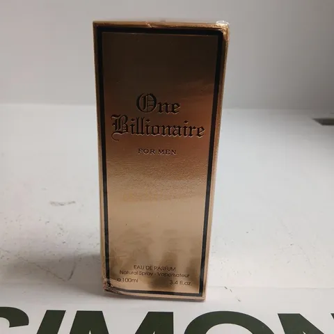 BOXED AND SEALED FRAGRANCE COUTURE ONE BILLIONAIRE FOR MEN EAU DE PARFUM 100ML