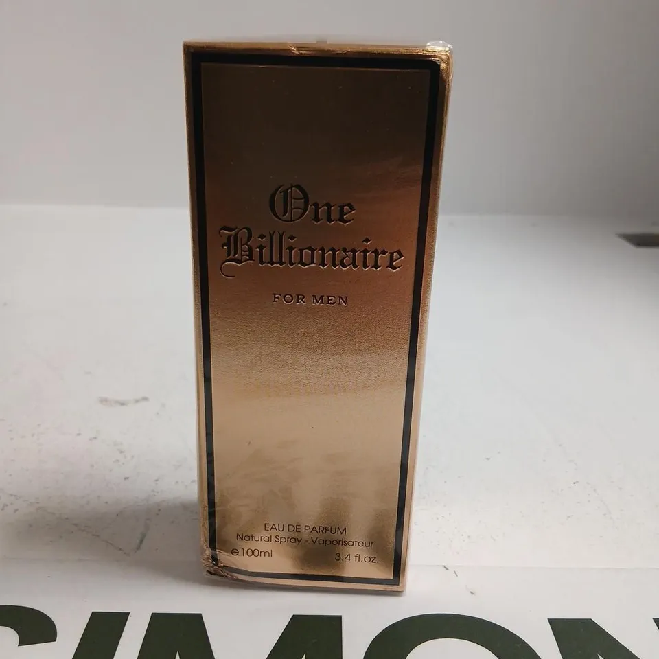 BOXED AND SEALED FRAGRANCE COUTURE ONE BILLIONAIRE FOR MEN EAU DE PARFUM 100ML