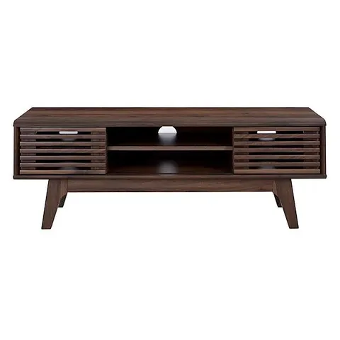 BOXED COPEN WALNUT 120cm TV UNIT CABINET FOR TVS UP TO 55" (1 BOX)