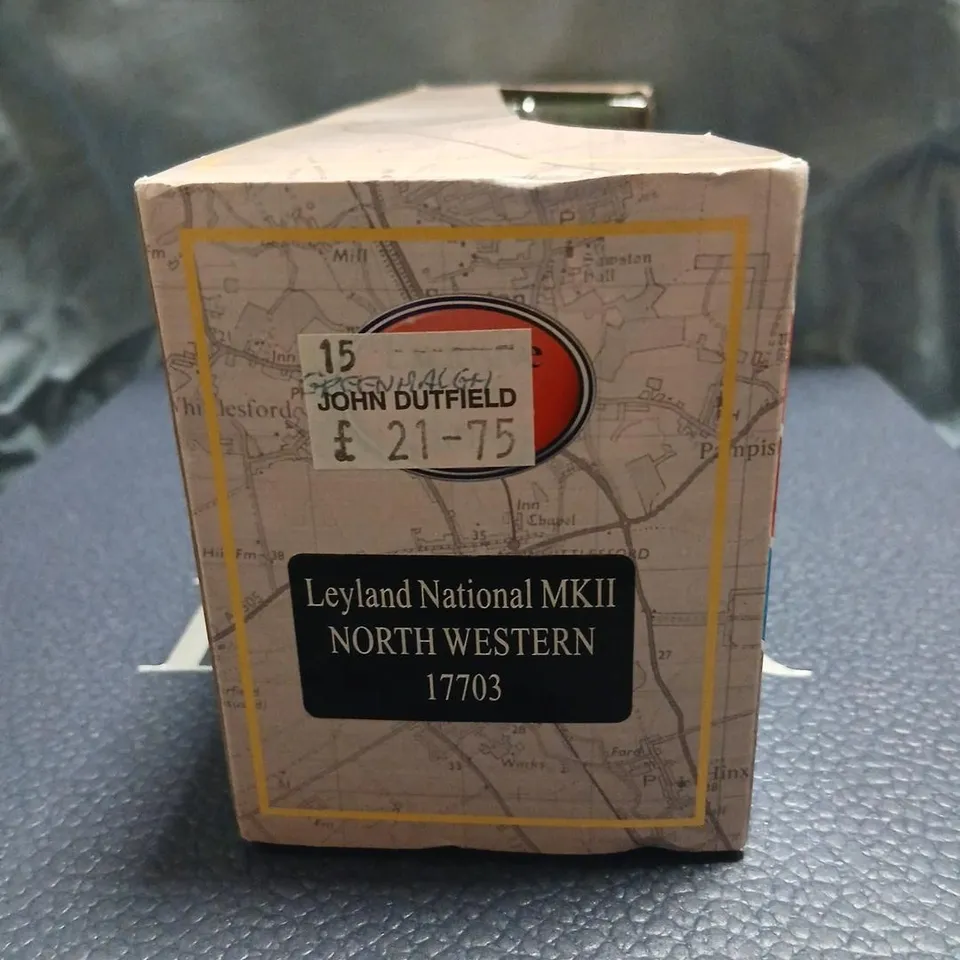 EXCLUSIVE FIRST EDITIONS LEYLAND NATIONAL MKII NORTH WESTERN 1:76 DIE-CAST BUS MODEL 17703