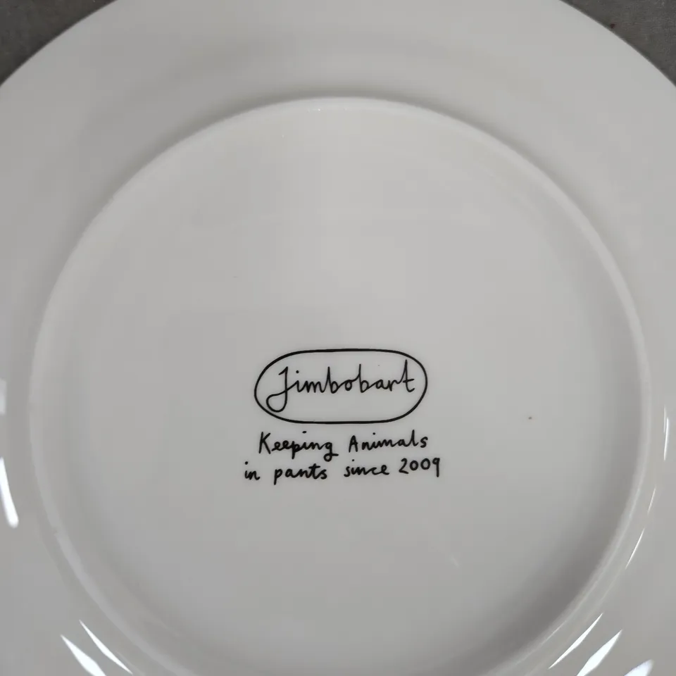 JIMBOBART PLATE – KEEPING ANIMALS IN PANTS SINCE 2009