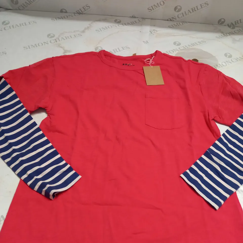 MINI BODEN POCKET LONG SLEEVED T-SHIRT SIZE 11/12 YRS