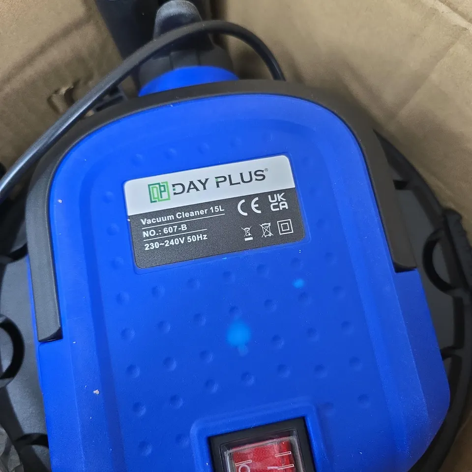 DAY PLUS 15L VACUUM CLEANER – MODEL 607-B (BLUE)