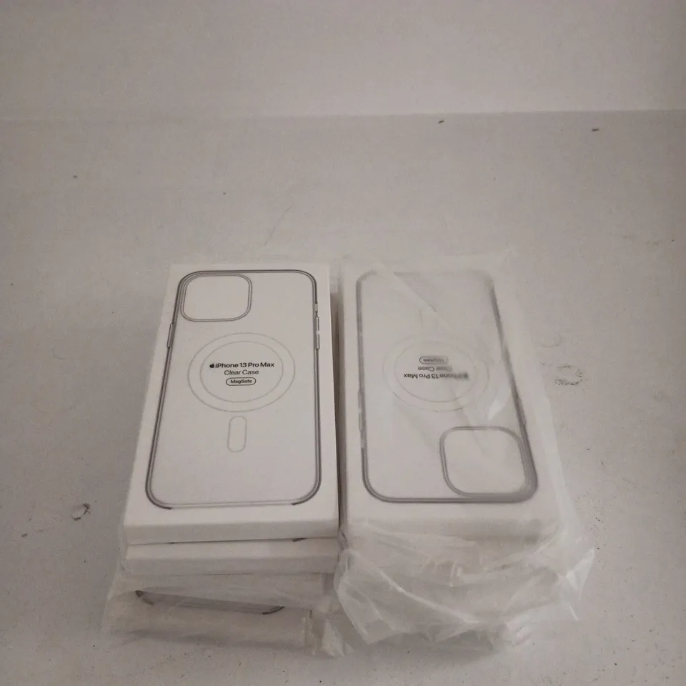 SET OF APPROXIMATELY 9 IPHONE 13 PRO MAX CLEAR CASE MAGSAFE