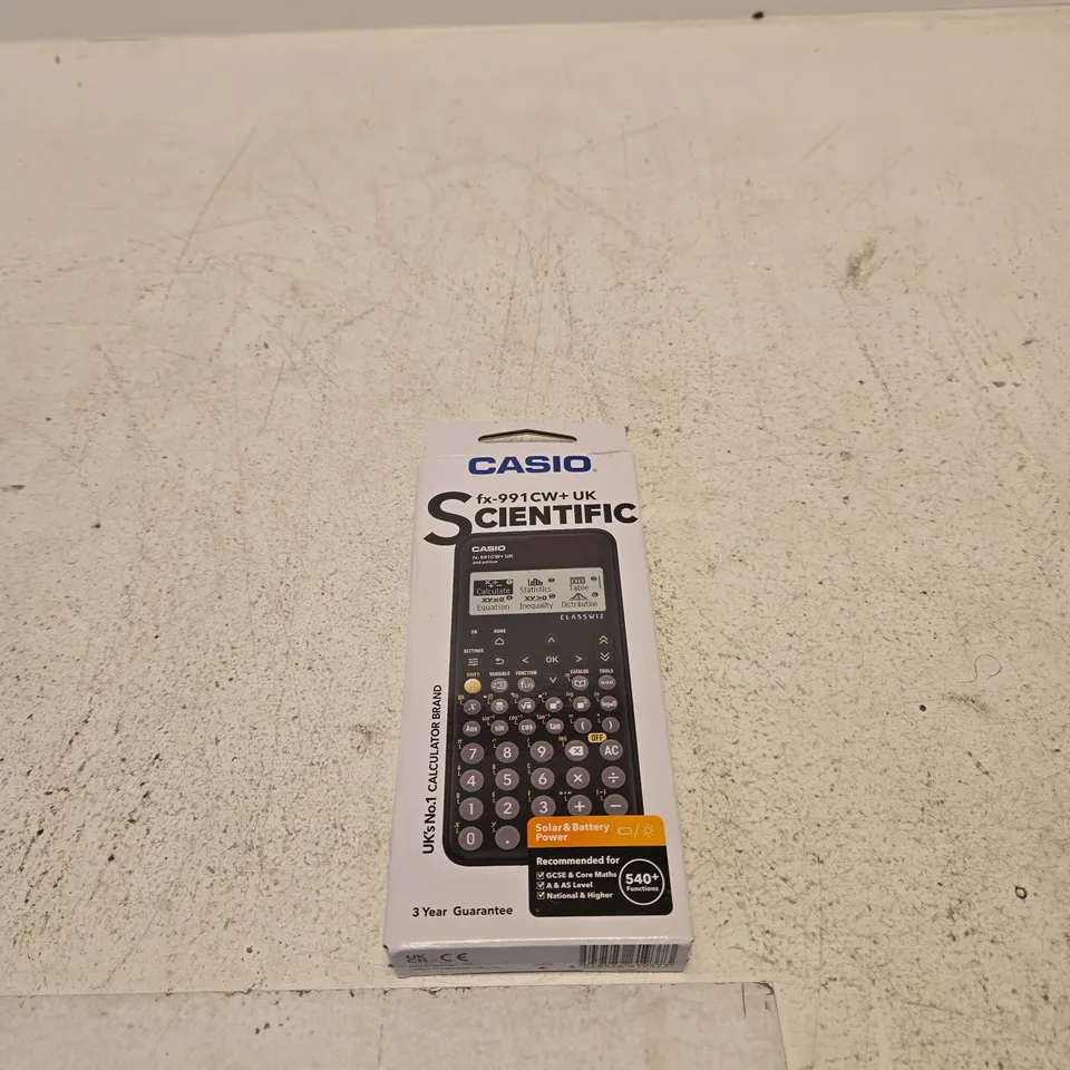 CASIO FX-991CW+ UK SCIENTIFIC CALCULATOR BOXED