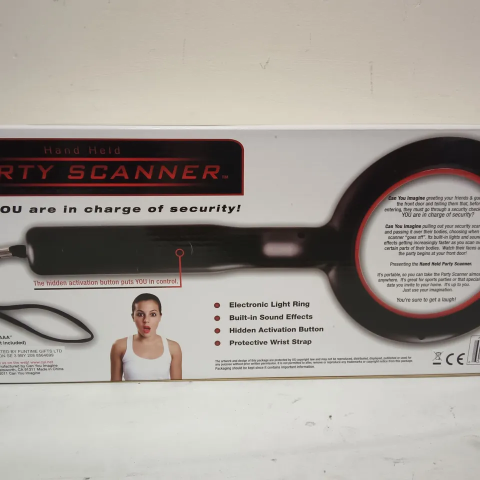 LOT OF 6 BOXED HANDHELD PARTY SCANNERS