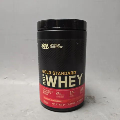OPTIMUM NUTRITION GOLD STANDARD 100% WHEY PROTEIN MUSCLE POWDER 300G STRAWBERRY