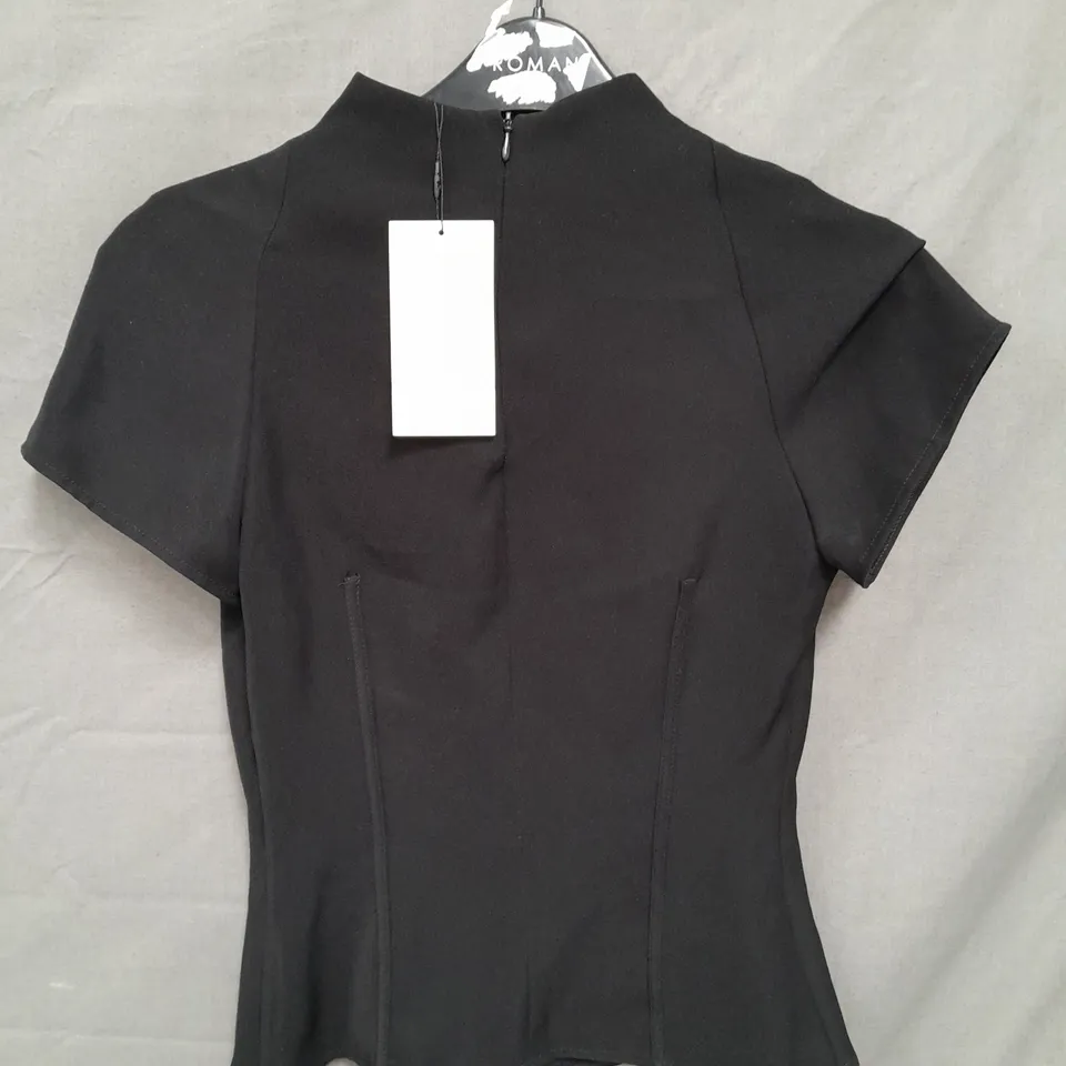 ZARA LADIES BLACK SLEEVELESS TOP SIZE S