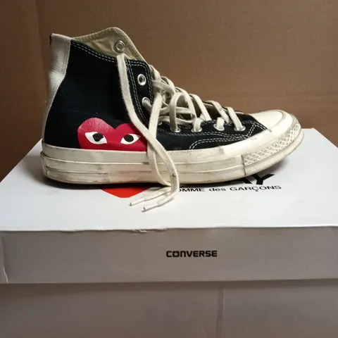 BOXED PAIR OF CONVERSE CHUCK 70 PLAY HIGH-TOP SNEAKERS - UK 6