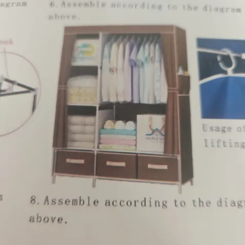 BOXED MULTILAYER WARDROBE IN GREY