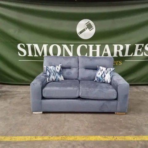 MELROSE FABRIC 2 SEATER SOFA - BLUE