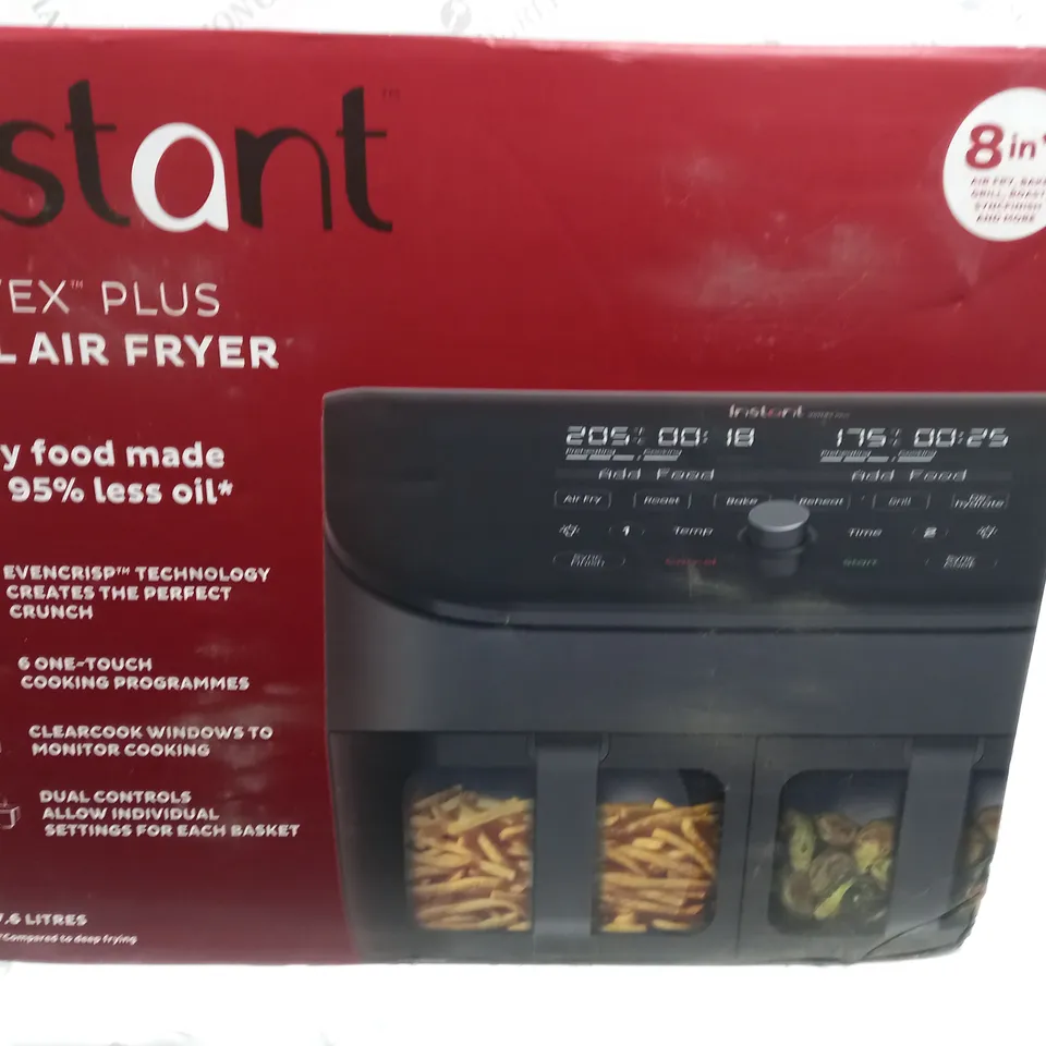 INSTANT VORTEX 8 IN 1 DUAL AIR FRYER