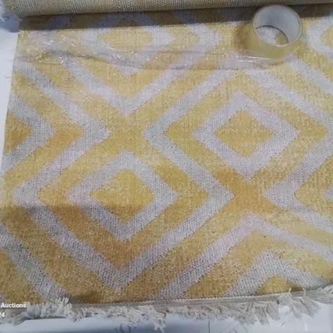 BRAND NEW PACO HOME 821 POCO YELLOW-WHITE 60X100CM RUG