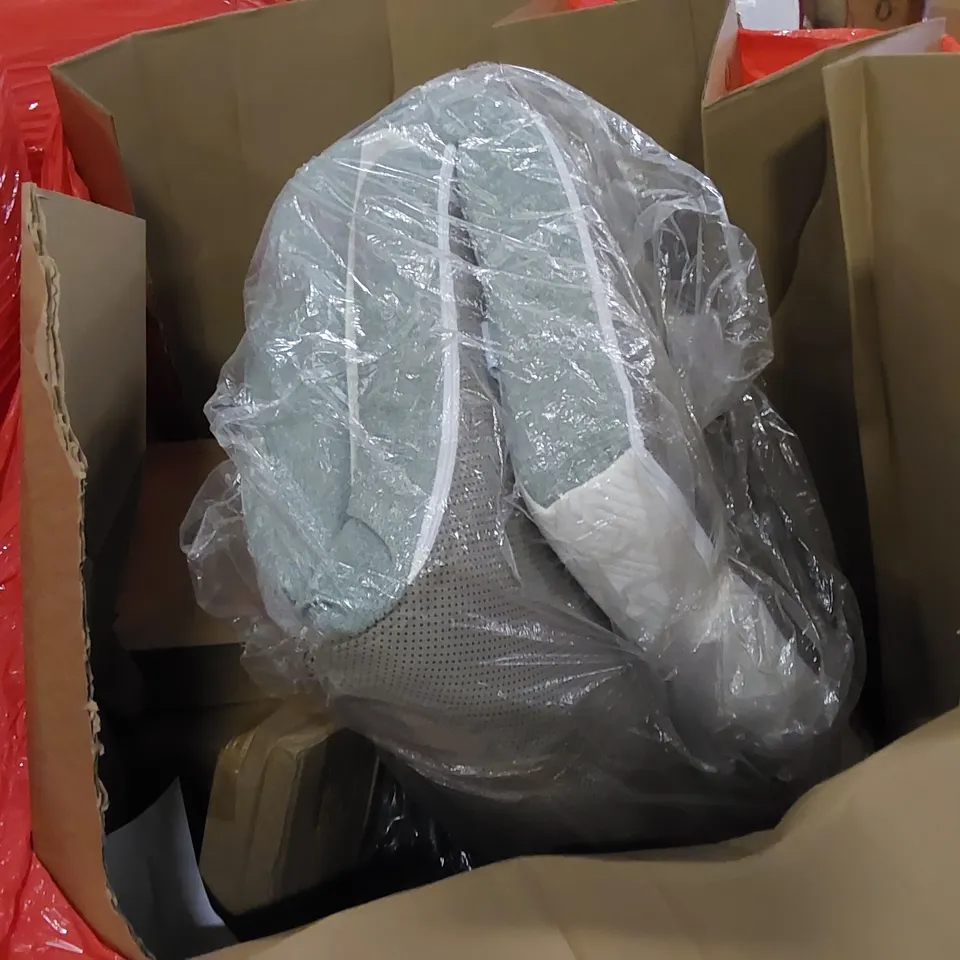 PALLET TO CONTAIN ASSORTED HOUSEHOLD ITEMS AND CONSUMER PRODUCTS. INCLUDING, MATTRESS, TENT, BOXED FURNITURE ETC