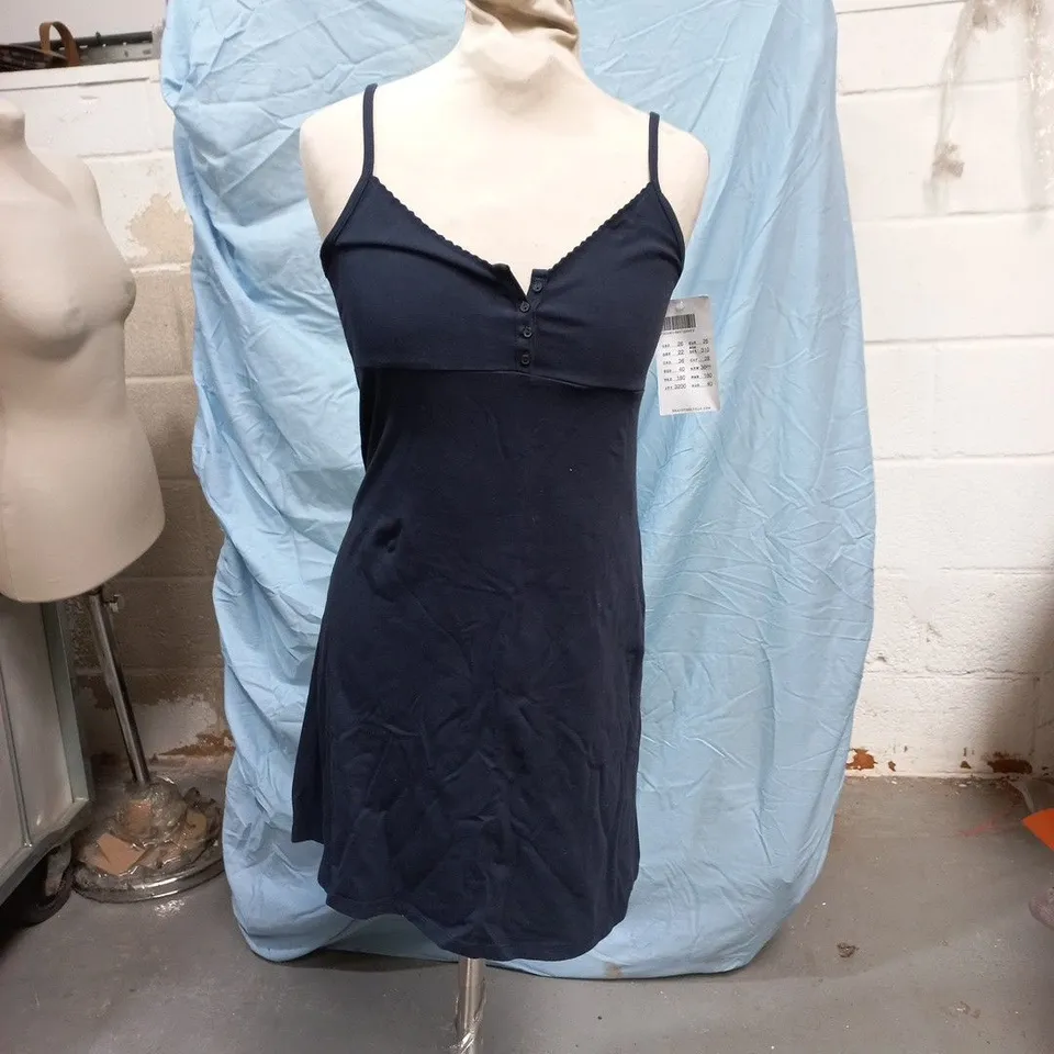 BRANDY MELVILLE NAVY SLIP DRESS WITH THIN STRAPS – WOMEN