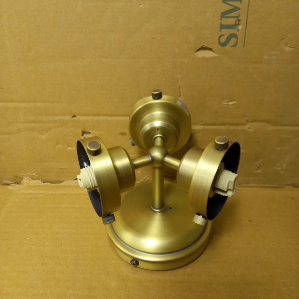 RESTORATION GLASS 3 LIGHT BATHROOM SEMI FLUSH