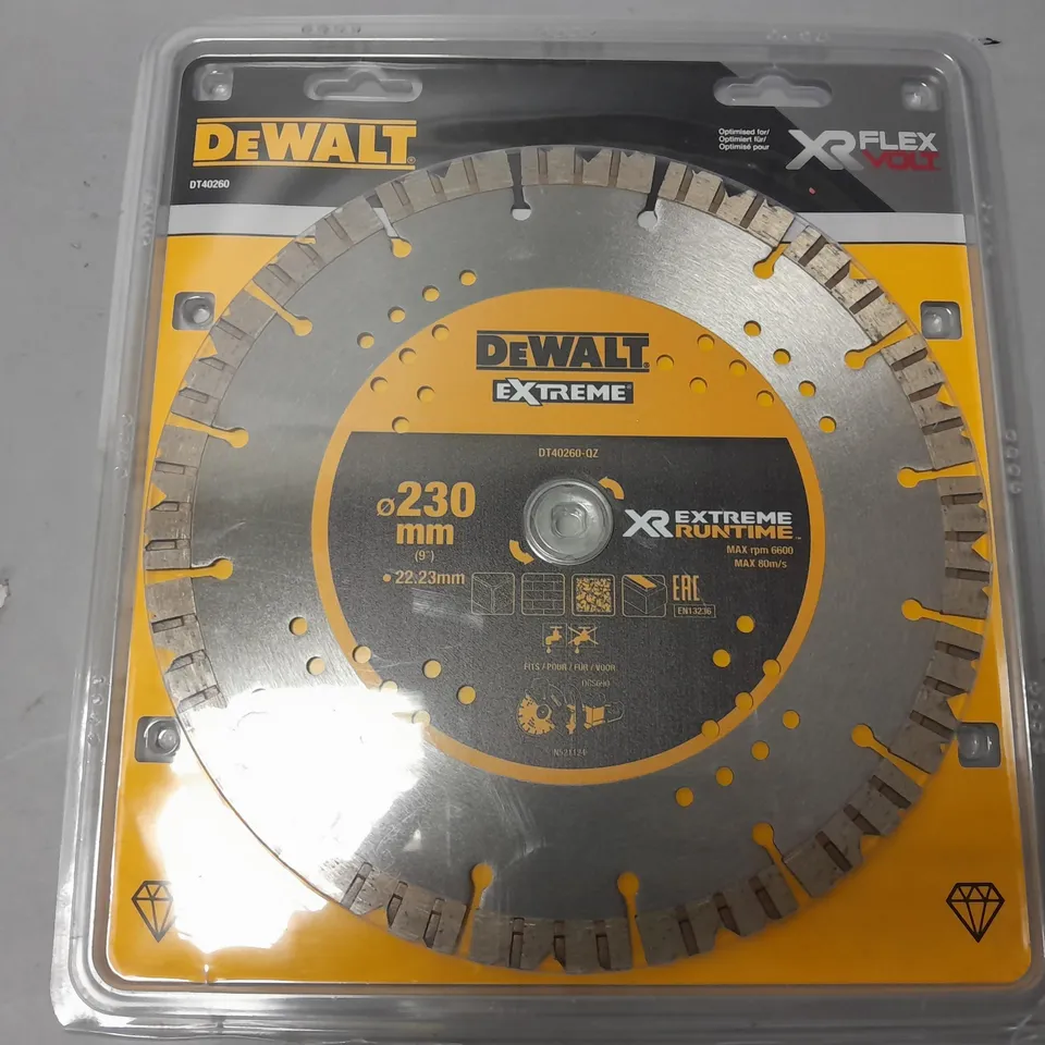 DEWALT XR FLEX VOLT EXTREME SAW BLADE (230mm)