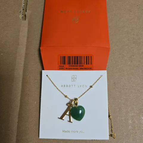 ABBOT LYON MINI SPHERE NECKLACE - YELLOW GOLD 14"-16"