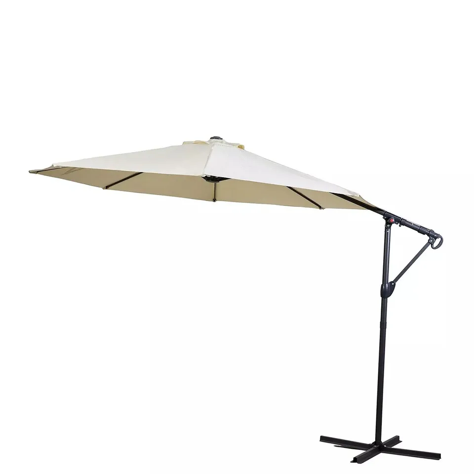 GALLERY DIRECT VAZZANO 3M CANTILEVER PARASOL CREAM - COLLECTION ONLY