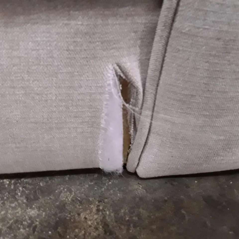 DESIGNER 2 SEATER SOFA - IVORY FABRIC