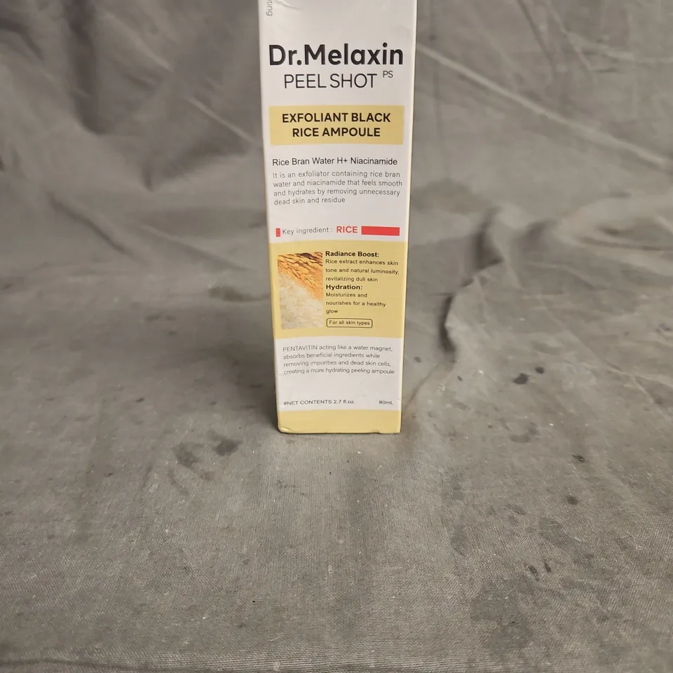 DR.MELAXIN PEEL SHOT EXFOLIANT BLACK RICE AMPOULE 80ML