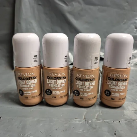 LOT OF APPROXIMATELY 55 REVLON COLOURSTAY LIGHT COVER 30ML FOUNDATIONS - 330 NATURAL TAN