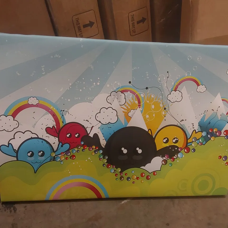 WRAPPED CANVAS CARTOON PRINT