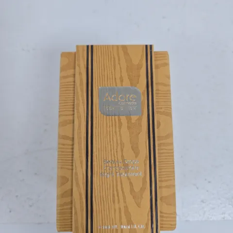 ADORE BEAUTY DROPS CONCENTRATE NIGHT TREATMENT β SERUM, BOXED IN A WOODEN PRESENTATION BOX