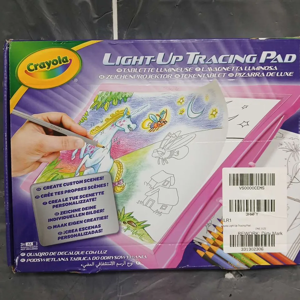 BOXED CRAYOLA LIGHT-UP TRACING PAD 