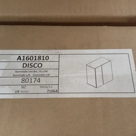 BRAND NEW BOXED FLORUS SIDEBOARD IN WHITE WITH GLOSS FRONTS AND LED (1 BOX)