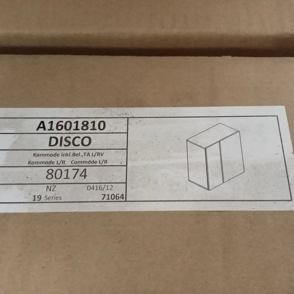 BRAND NEW BOXED FLORUS SIDEBOARD IN WHITE WITH GLOSS FRONTS AND LED (1 BOX)